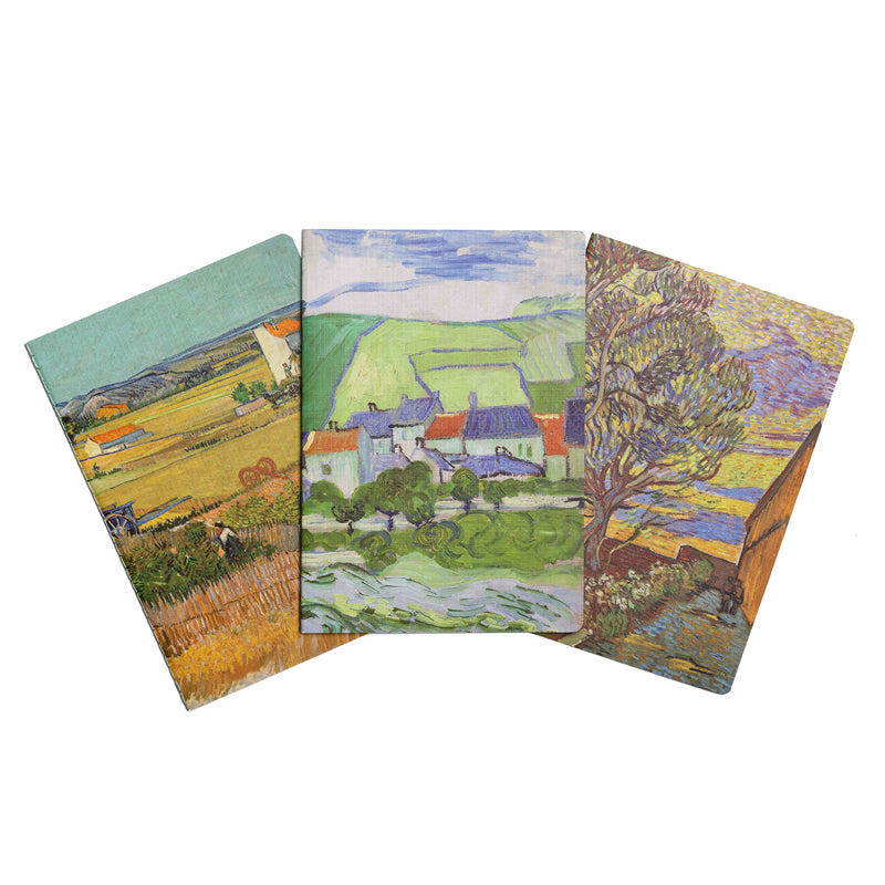 Van Gogh Landscapes Sewn Notebook Collection (Set of 3)