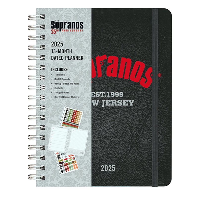 2025 The Sopranos 13-Month Weekly Planner