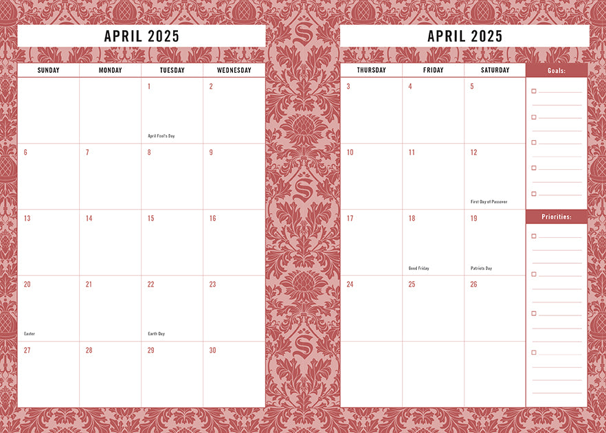 2025 The Sopranos 13-Month Weekly Planner