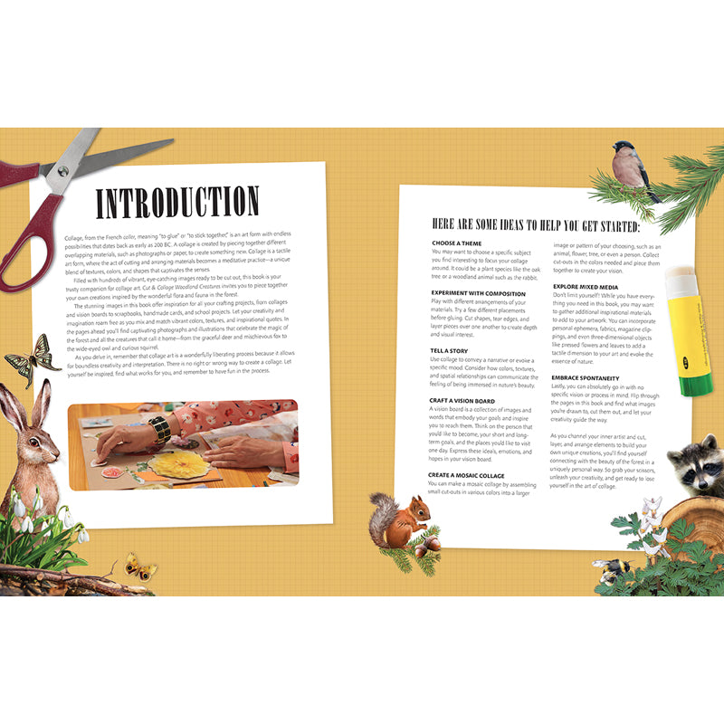 Cut and Collage Woodland Creatures