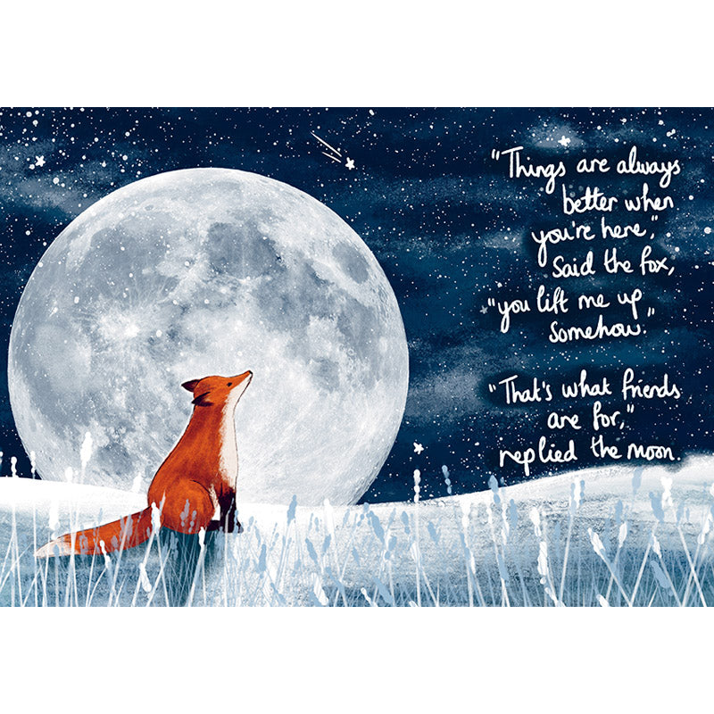 Fox Under the Moon