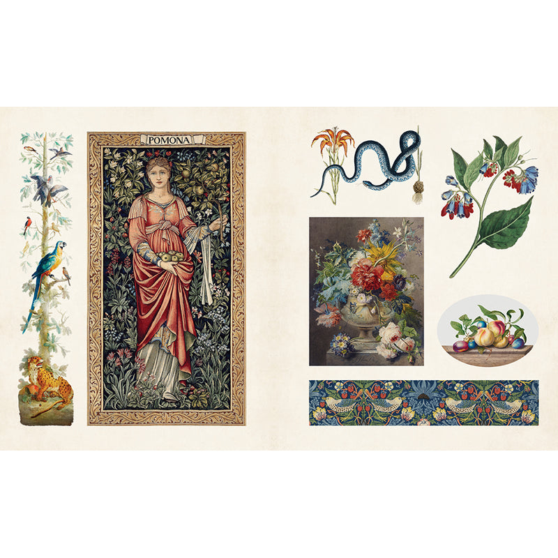 Vintage Botanical Sticker Book