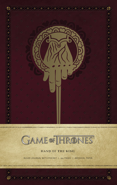 Game of Thrones: Hand of the King Hardcover Ruled Journal