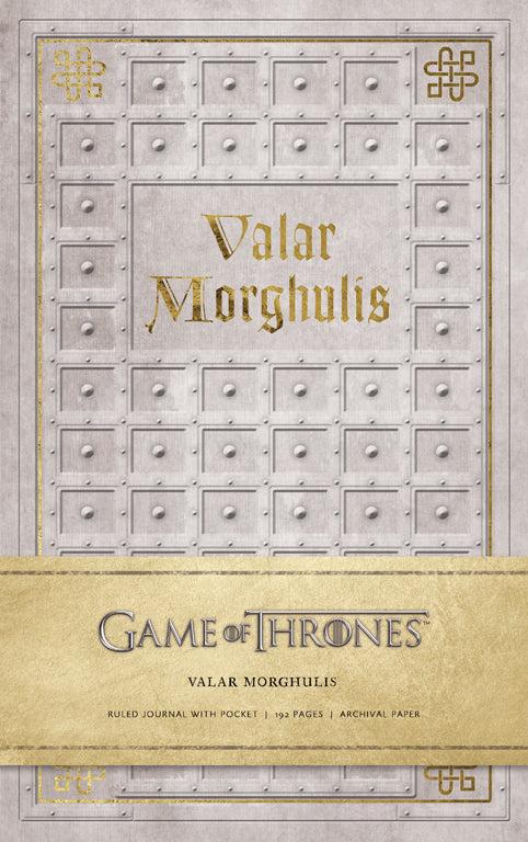 Game of Thrones: Valar Morghulis Hardcover Ruled Journal