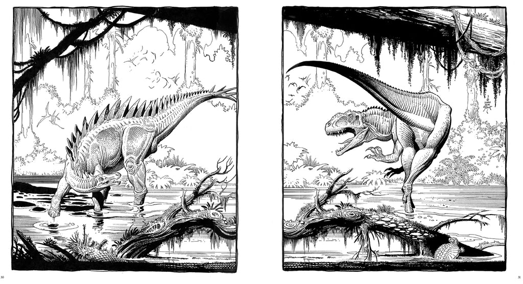 Dinosaurs: A Coloring Book by William Stout