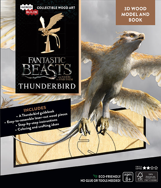 IncrediBuilds: Fantastic Beasts and Where to Find Them: Thunderbird 3D Wood Model and Book
