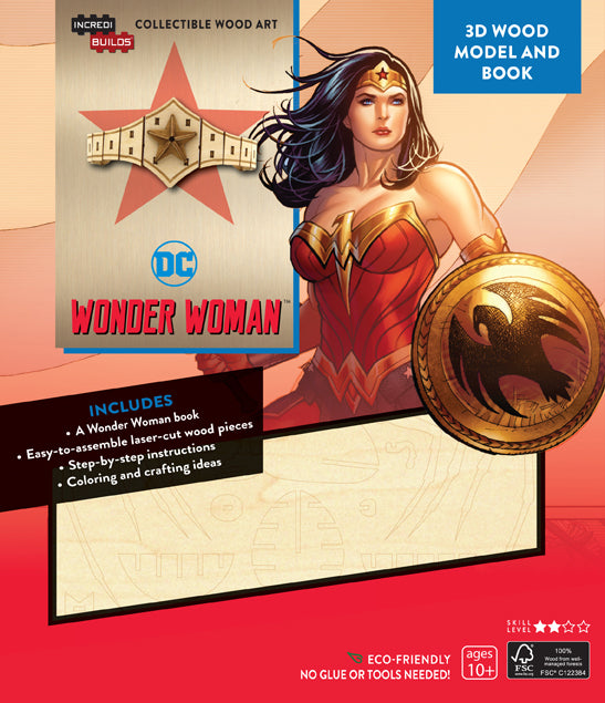IncrediBuilds: DC Comics: Wonder Woman 3D Wood Model and Book