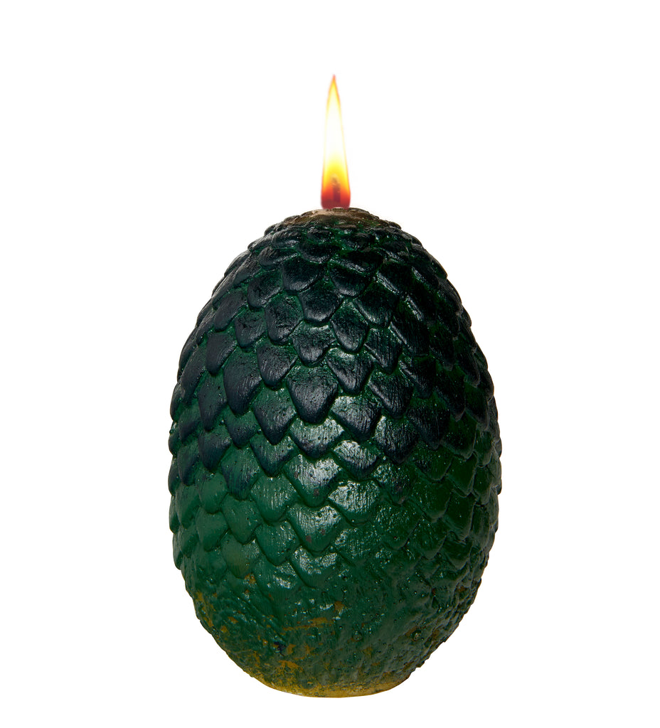 Game of Thrones: Sculpted Dragon Egg Candle (Green)