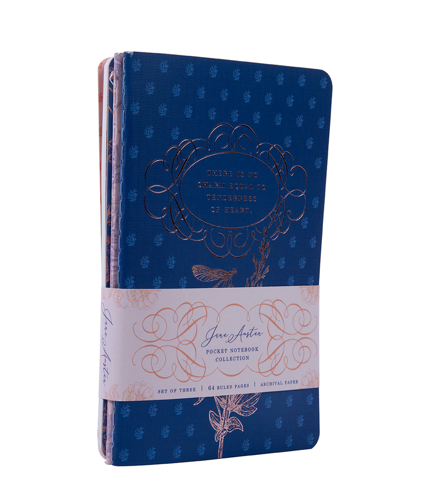Jane Austen Sewn Pocket Notebook Collection (Set of 3)