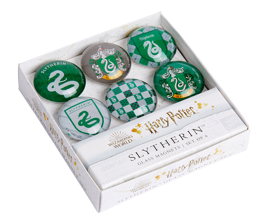 Harry Potter: Slytherin Glass Magnet Set (Set of 6)