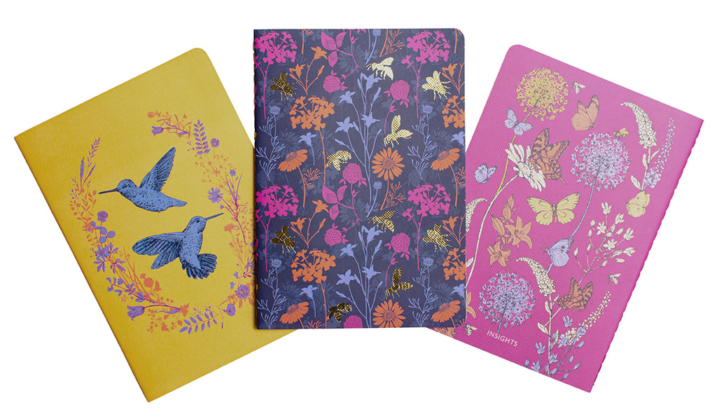 Pollinators Sewn Notebook Collection (Set of 3)